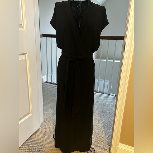 WHBM matte Jersey wrap midi dress - Picture 5 of 9